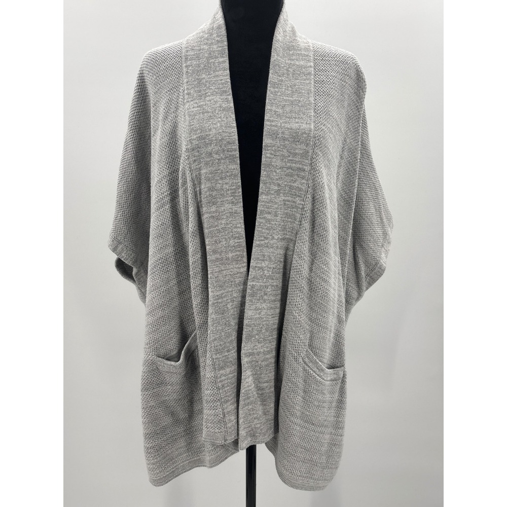 Banana Republic Light Gray Knit Open Front Kimono Cardigan Sweater XS S